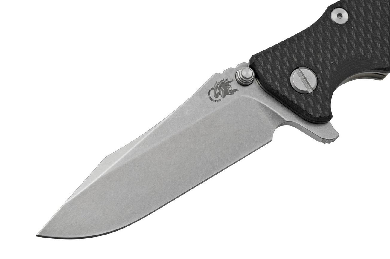 Rick Hinderer Eklipse 3.5” Spearpoint S45VN, Stonewash Bronze, Black G10, zakmes