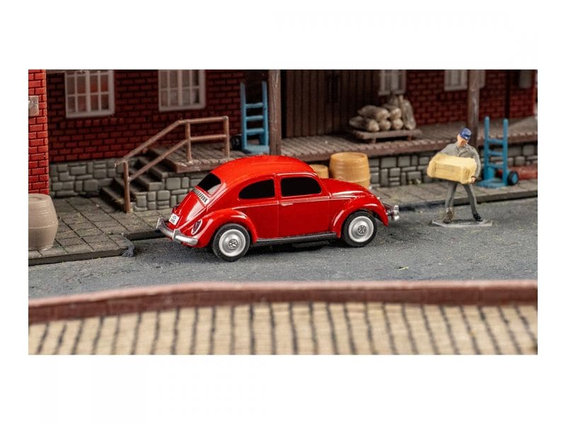 Carson RC Fahrzeug VW Beetle Rot H0, RTR Ferngesteuerter Volkswagen Käfer im Massstab 1:87