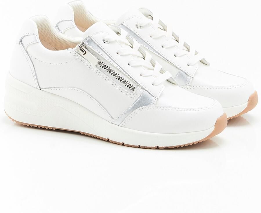 Damart Sneakers met Amortyl sleehakken Dames Wit