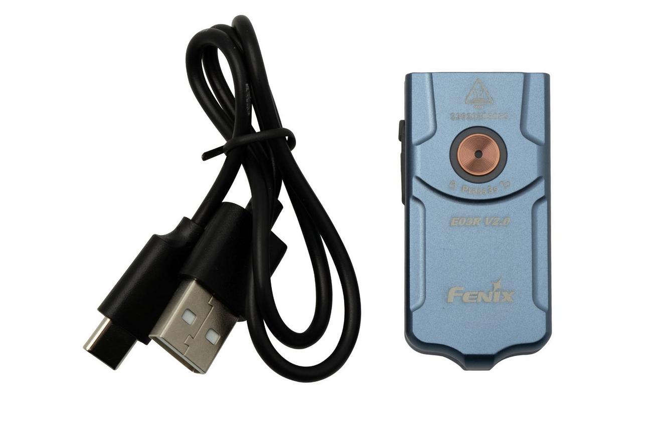 Fenix E03R V2.0 Blue sleutelhangerlamp
