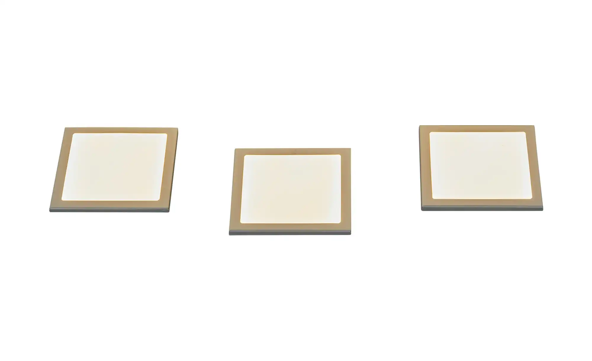 KHG Küchenunterbaubeleuchtung 3er-Set, quadratisch