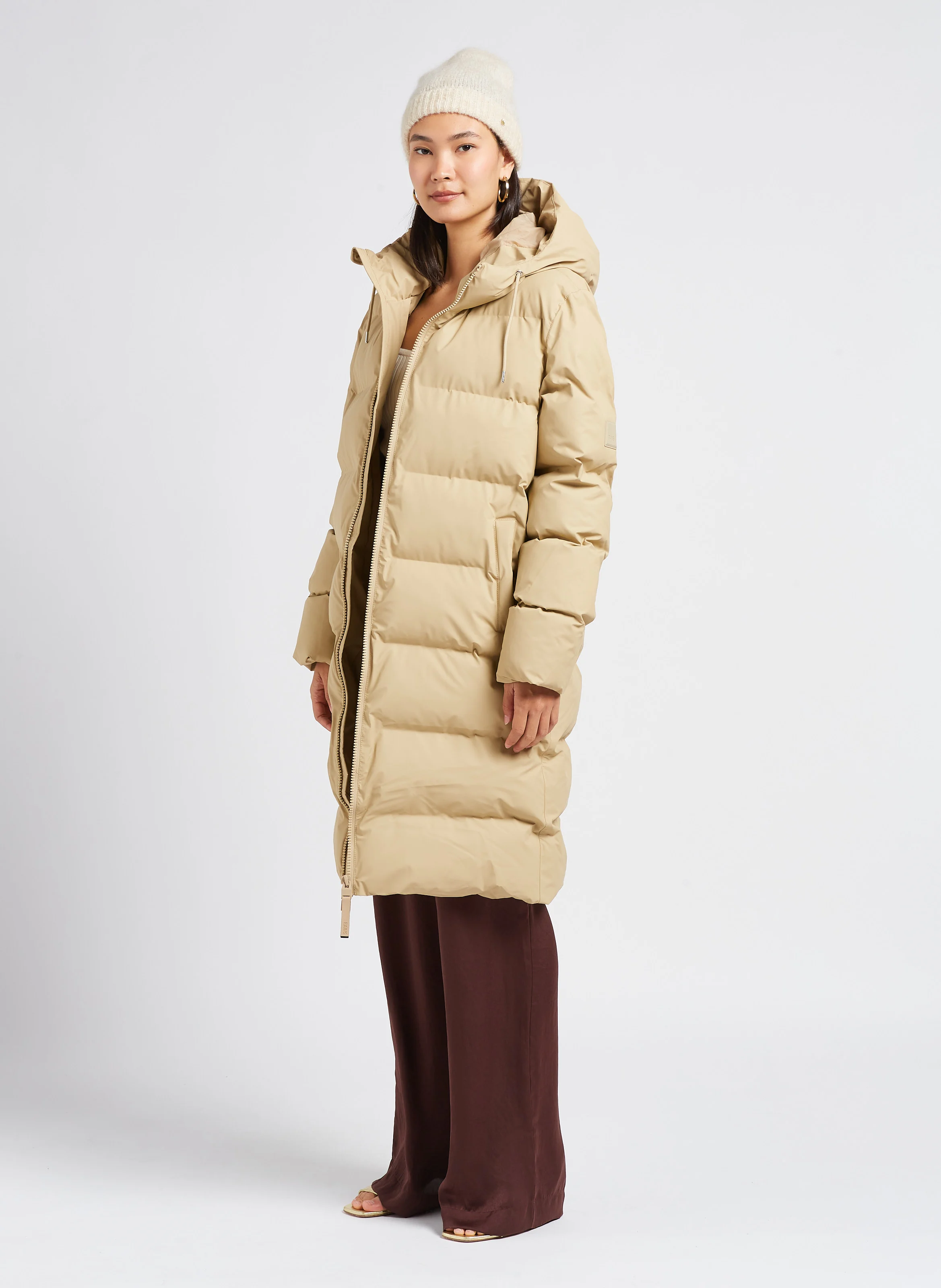 ALTA - Doudoune matelassée à capuche | Beige