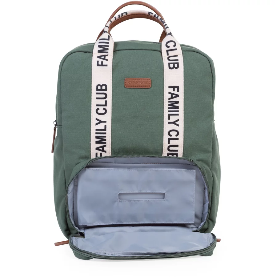 CHILDHOME Wickelrucksack Family Club Signatur Grün