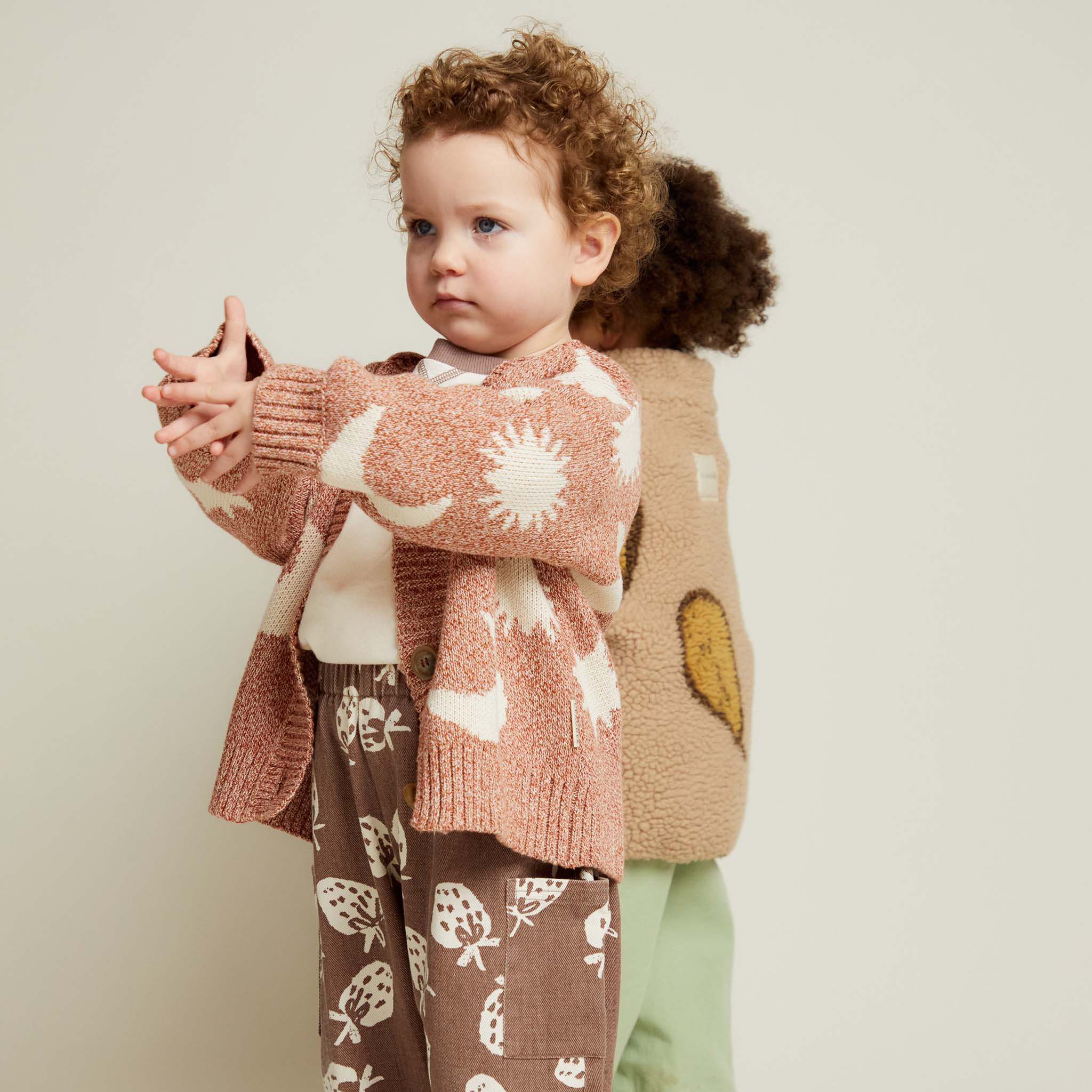 Strickjacke Cozmo Moon Star Russet