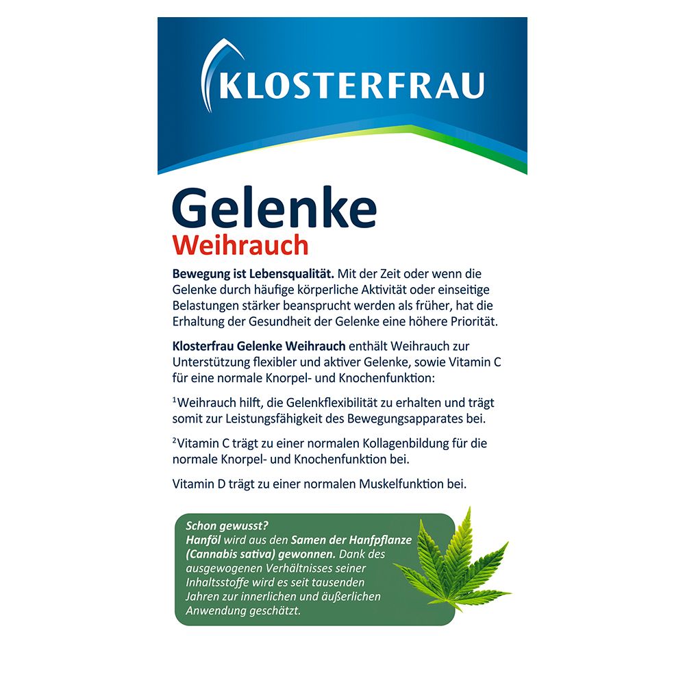 KLOSTERFRAU Gelenke Weihrauch