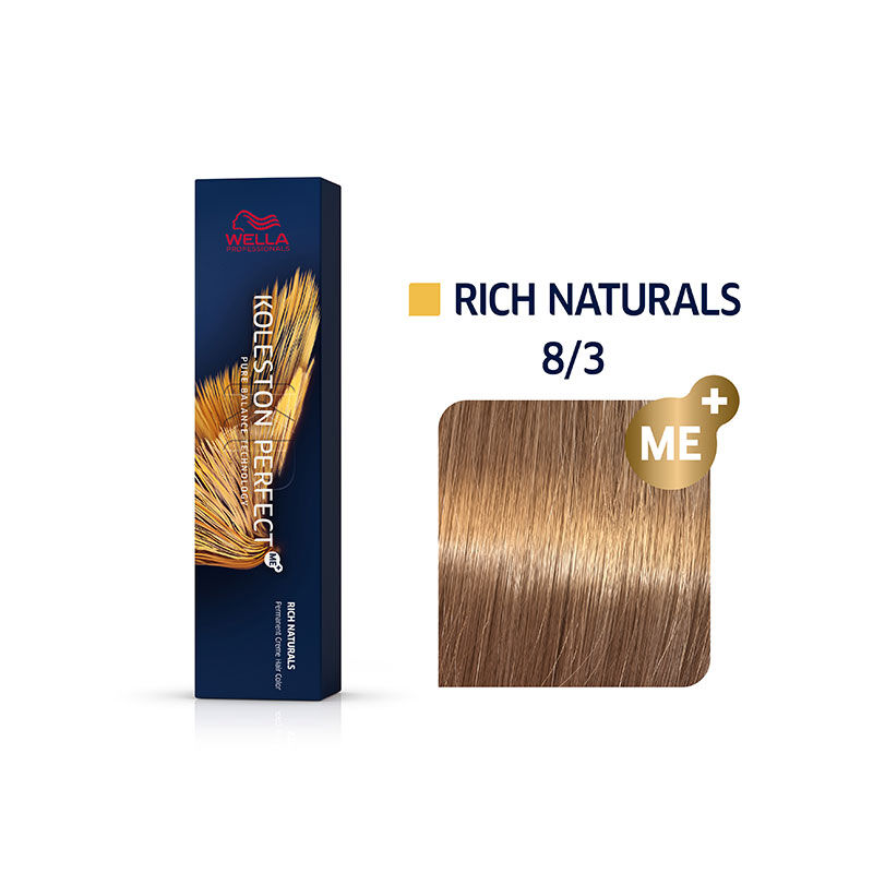 Coloration permanente Koleston Perfect Me+ 8/3 blond clair doré