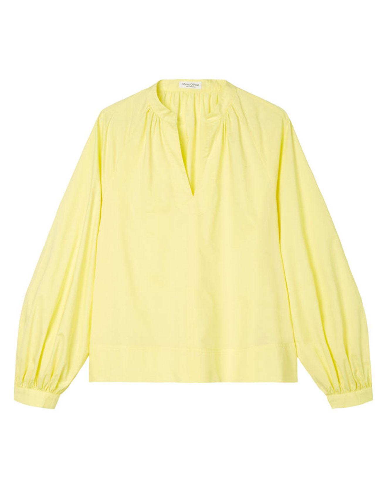 Marc O'Polo Chemise Col V en Coton Bio jaune