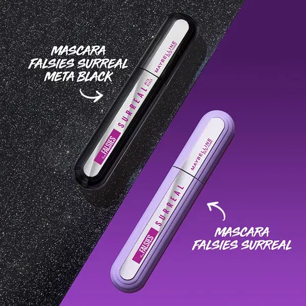 Máscara para cílios Maybelline New York Falsies Surreal Meta Black 10ml