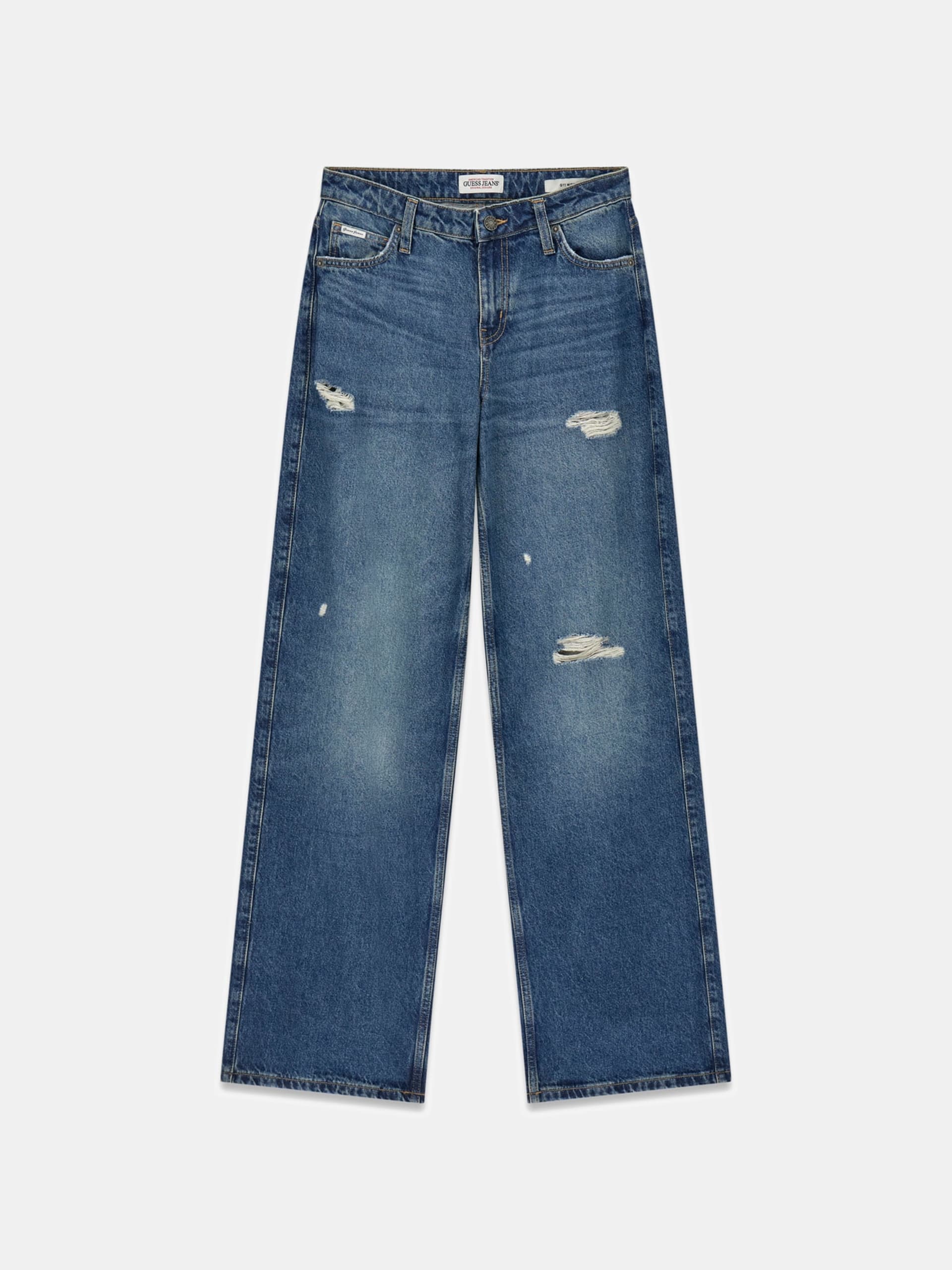 Calça jeans G11 de perna larga