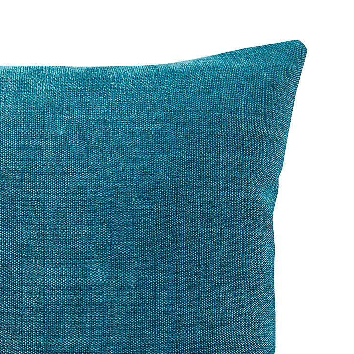 Coussin GoodHome Pahea bleu foncé L.45 x l.45 cm