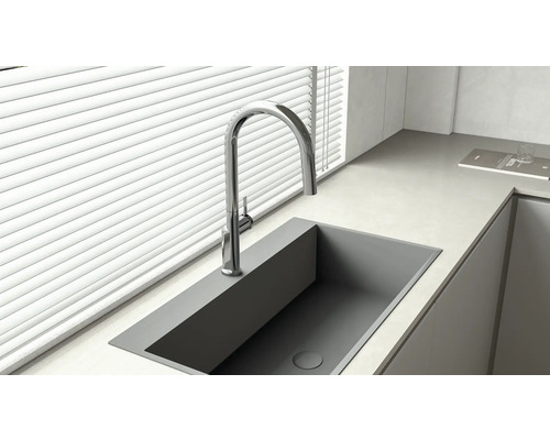 KEO KAWAI keukenkraan met uittrekbare Perfect Slide handdouche, chroom