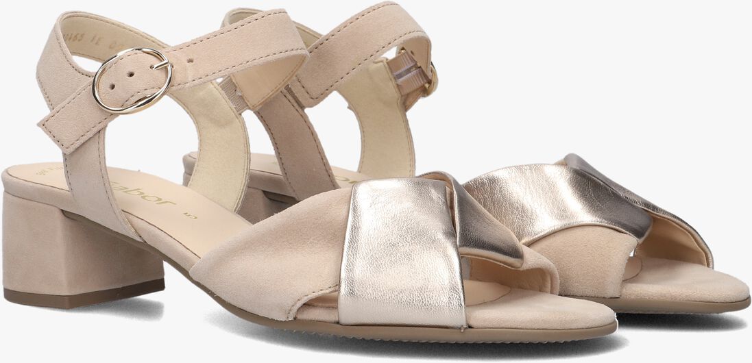 beige gabor sandalen met hak 772.1