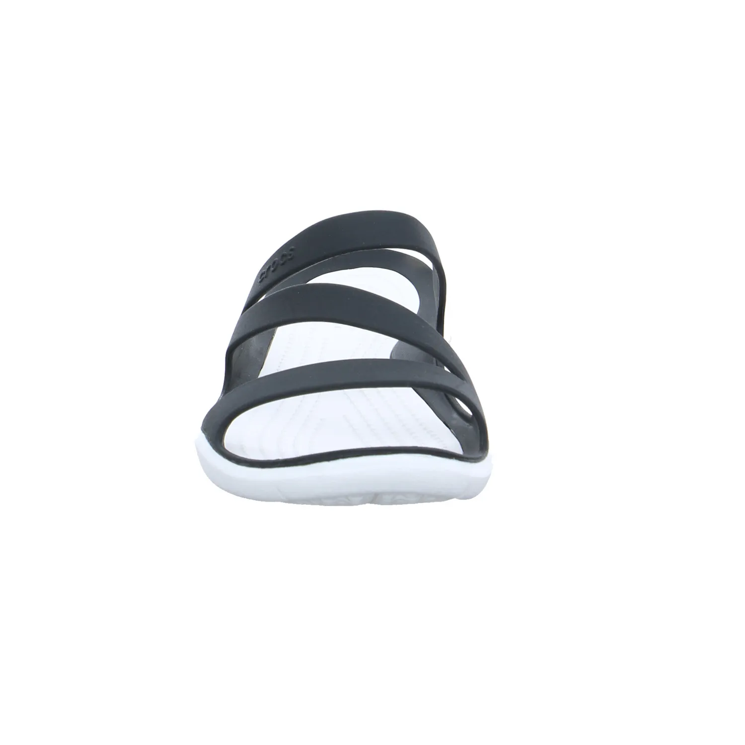 CROCS Badeschuhe unisex Schwarz Leder