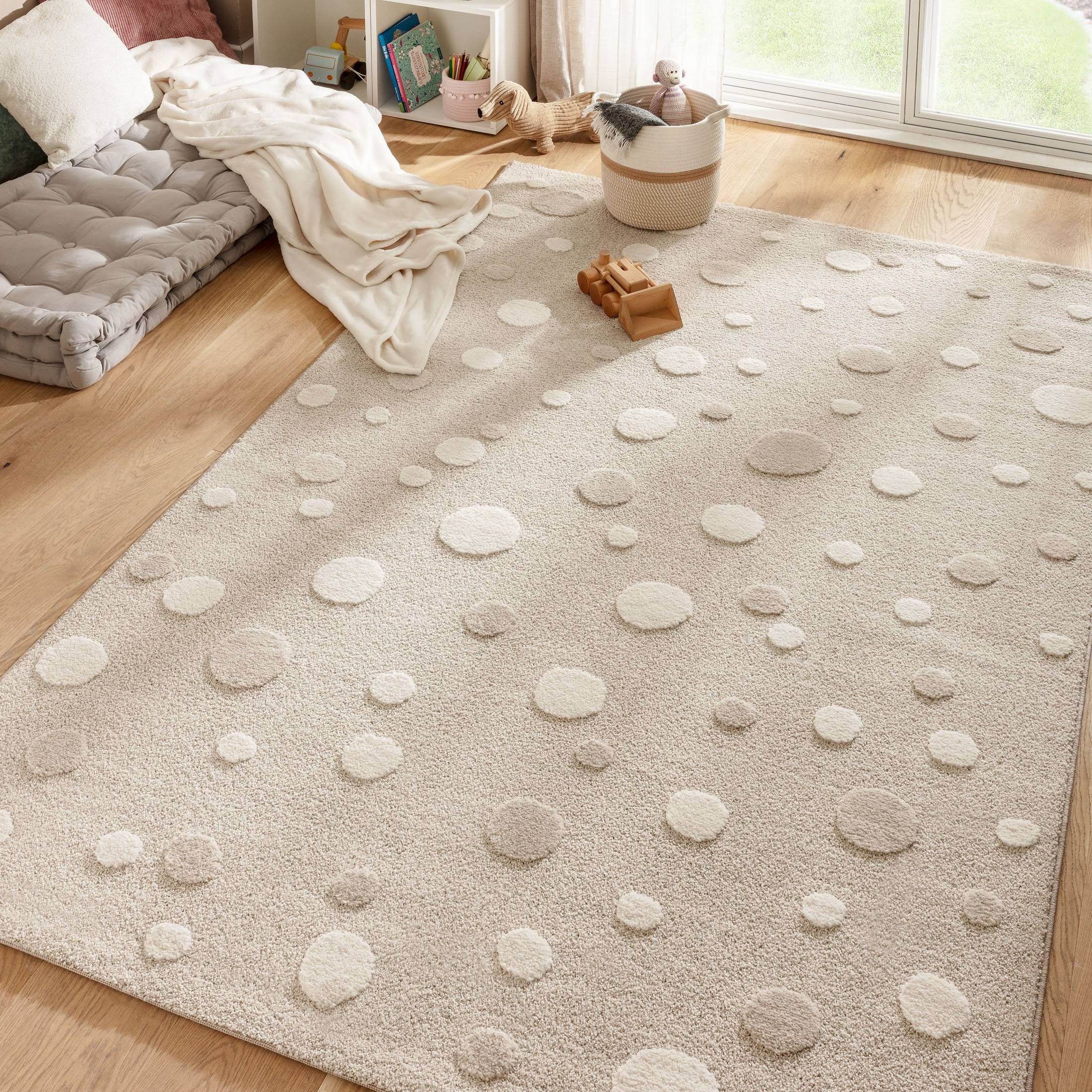 Kibek Kinder-Teppich Pünktchen