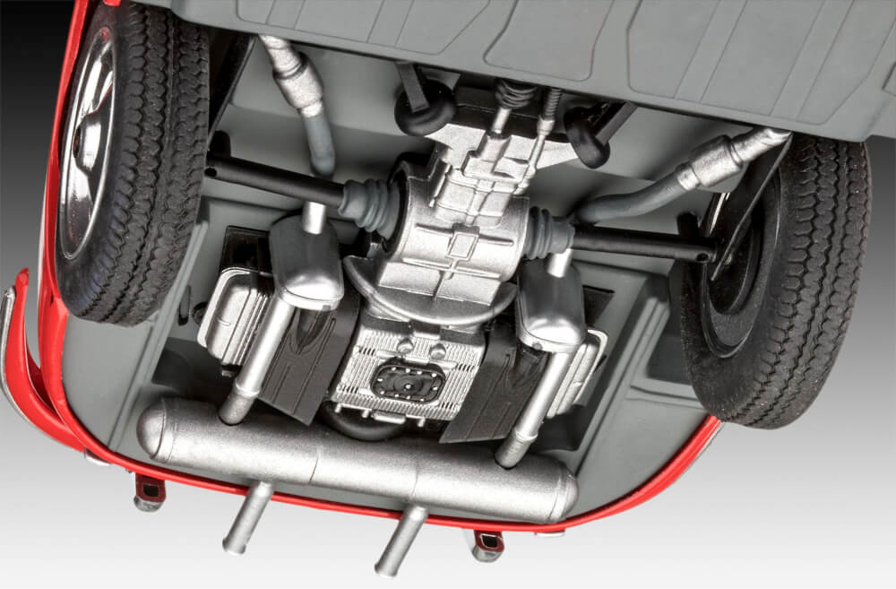 Porsche 356 B Coupé easy-click-system, Revell Bausatz zum Zusammenstecken mehrfarbig