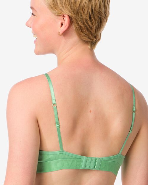 soutien-gorge préformé sans armatures vert