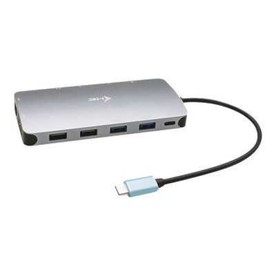i-Tec USB-C Metal Nano - Station d'accueil - USB-C / Thunderbolt 3 - HDMI, 2 x DP - GigE