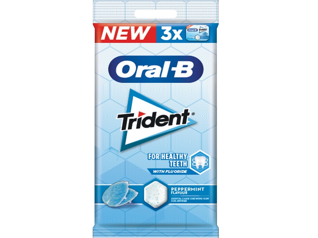 PASTILHAS TRIDENT ORAL-B ELÁSTICAS PEPPERMINT MTP 51G