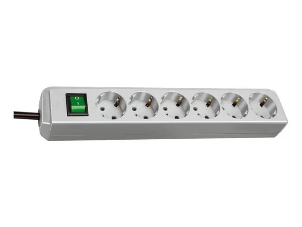 brennenstuhl Eco-Line - Stikdåse - output-stikforbindelser: 8 - 3 m ledning - hvid