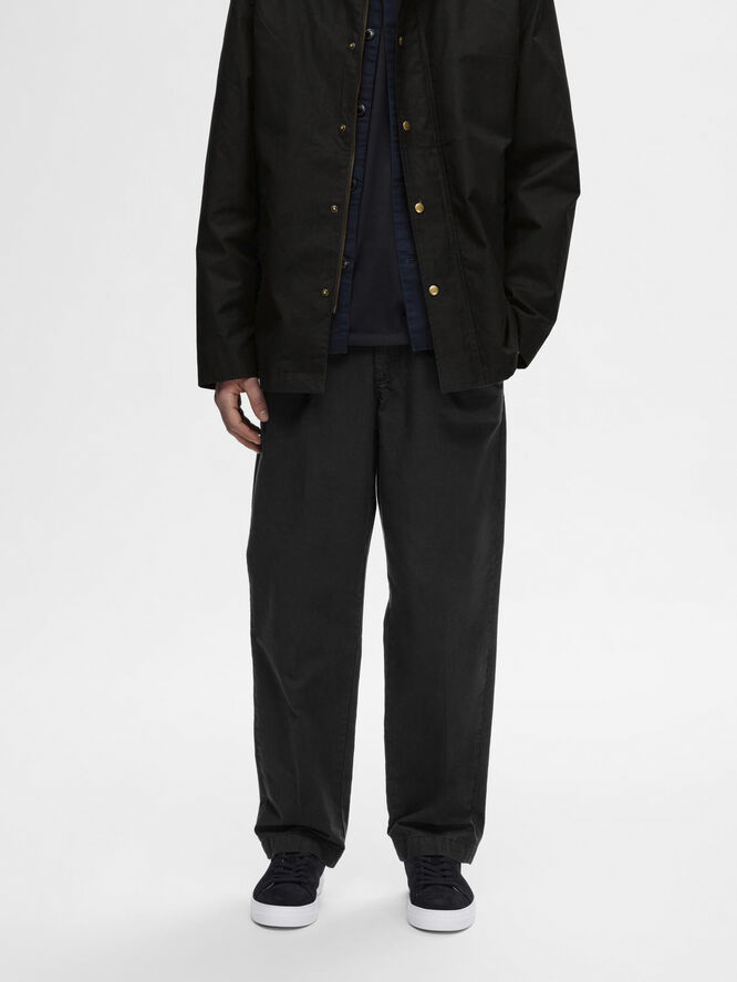 Selected Homme SLH220-LOOSE ART PANT Sort