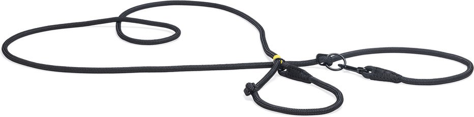 Beeztees hondenriem met halsband Parinca Premium zwart 300 x 1 cm