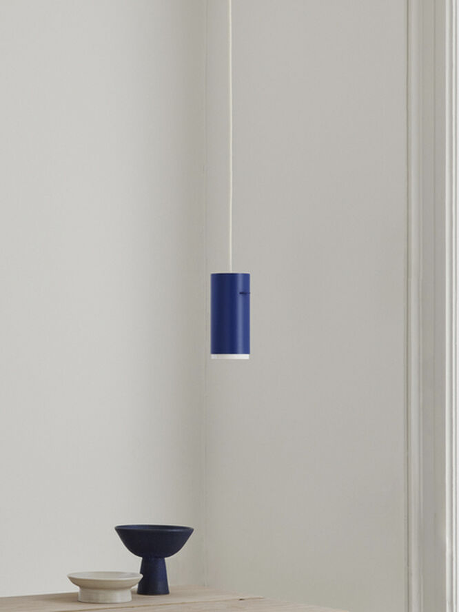 Moebe Tube Pendant, Deep Blue, Large Deep blue