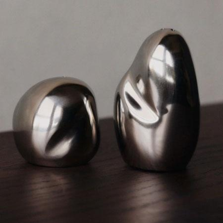 Ferm Living Orevo peper- en zout strooiers set van 2 Steel