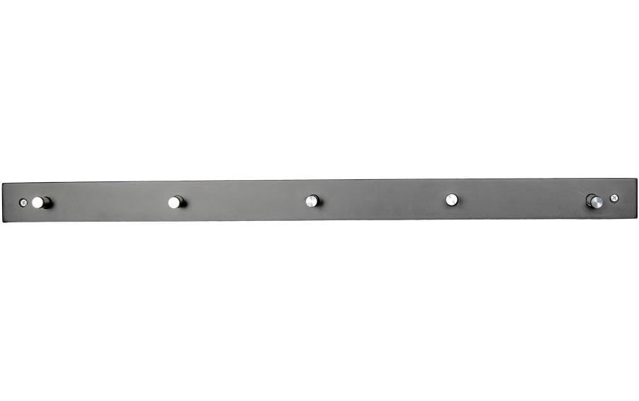 Wandgarderobe Padova 70 cm x 5 cm, SchwarzGarderobeleiste