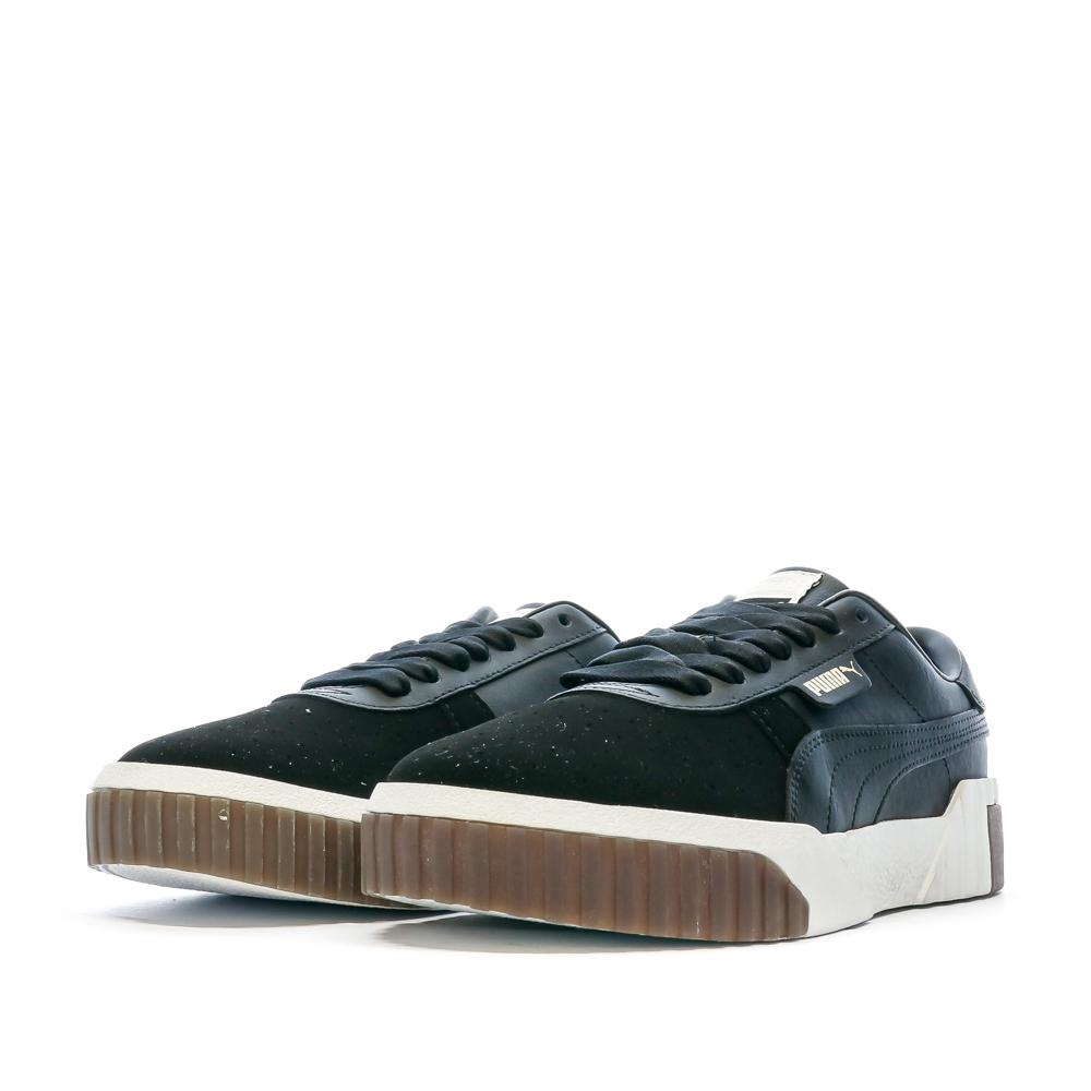 Puma Baskets Noires Femme Puma Cali Canvas