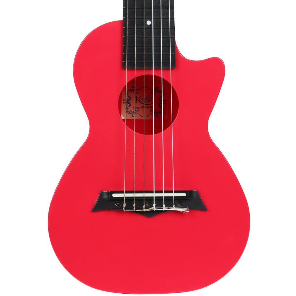 Korala PUG-40-RD polycarbonaat guitarlele licht rood