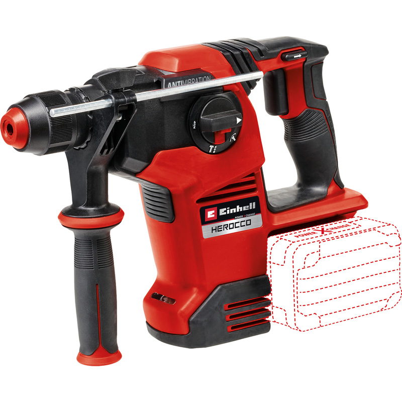 Einhell HEROCCO 36/28 accu combihamer (body) 2x18V Li-ion SDS Plus