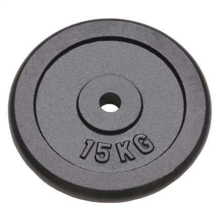 Plaque de poids 2 pièces 2 x 15 kg fonte haltères fitness musculation 02_0000759