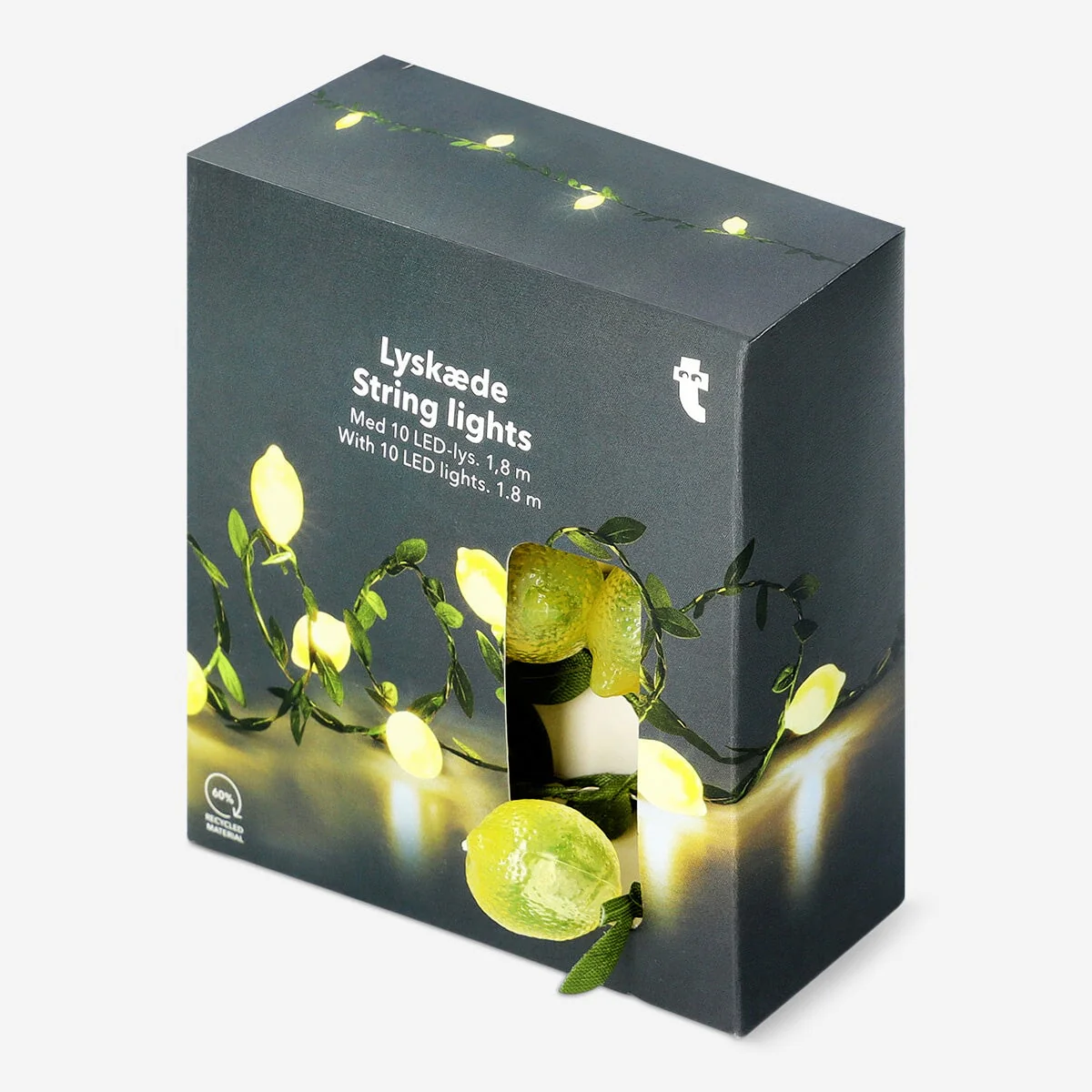 Lyskæde med citroner