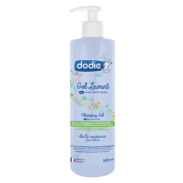 Dodie Hygiène & Soin Gel Lavant 3en1 Hypoallergénique 500ml