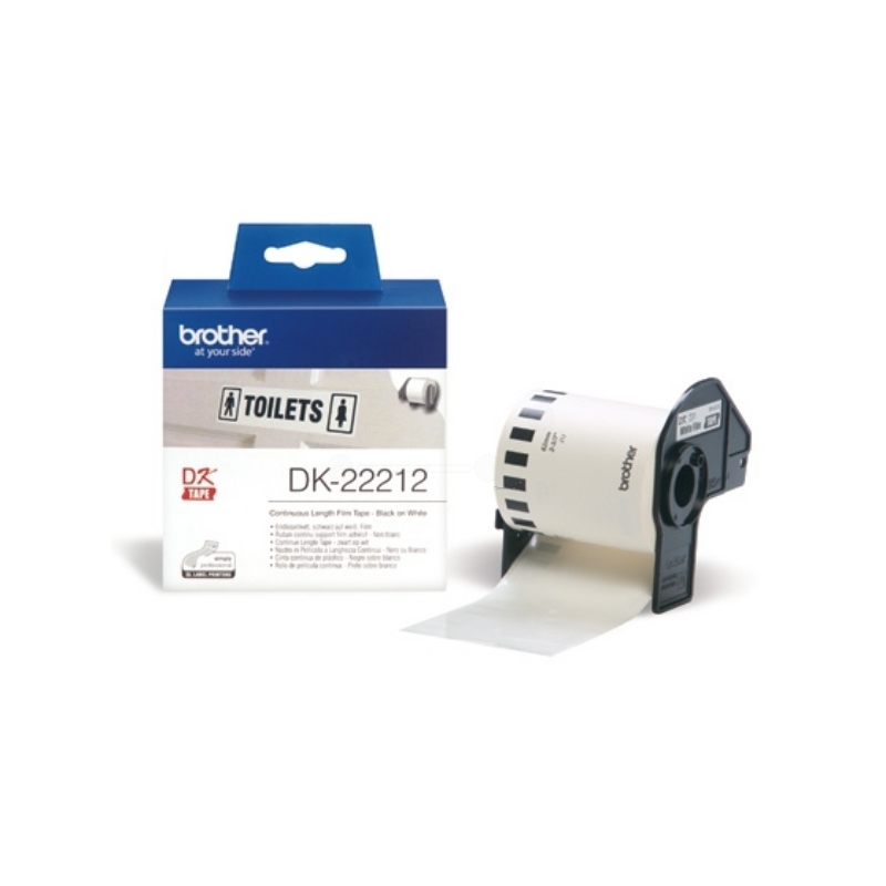 Brother DK22212 P-Touch Etiketten, weiss, 62mm x 15,24m, DK_22212, 62 mm x 15.24 m, 1 Stück