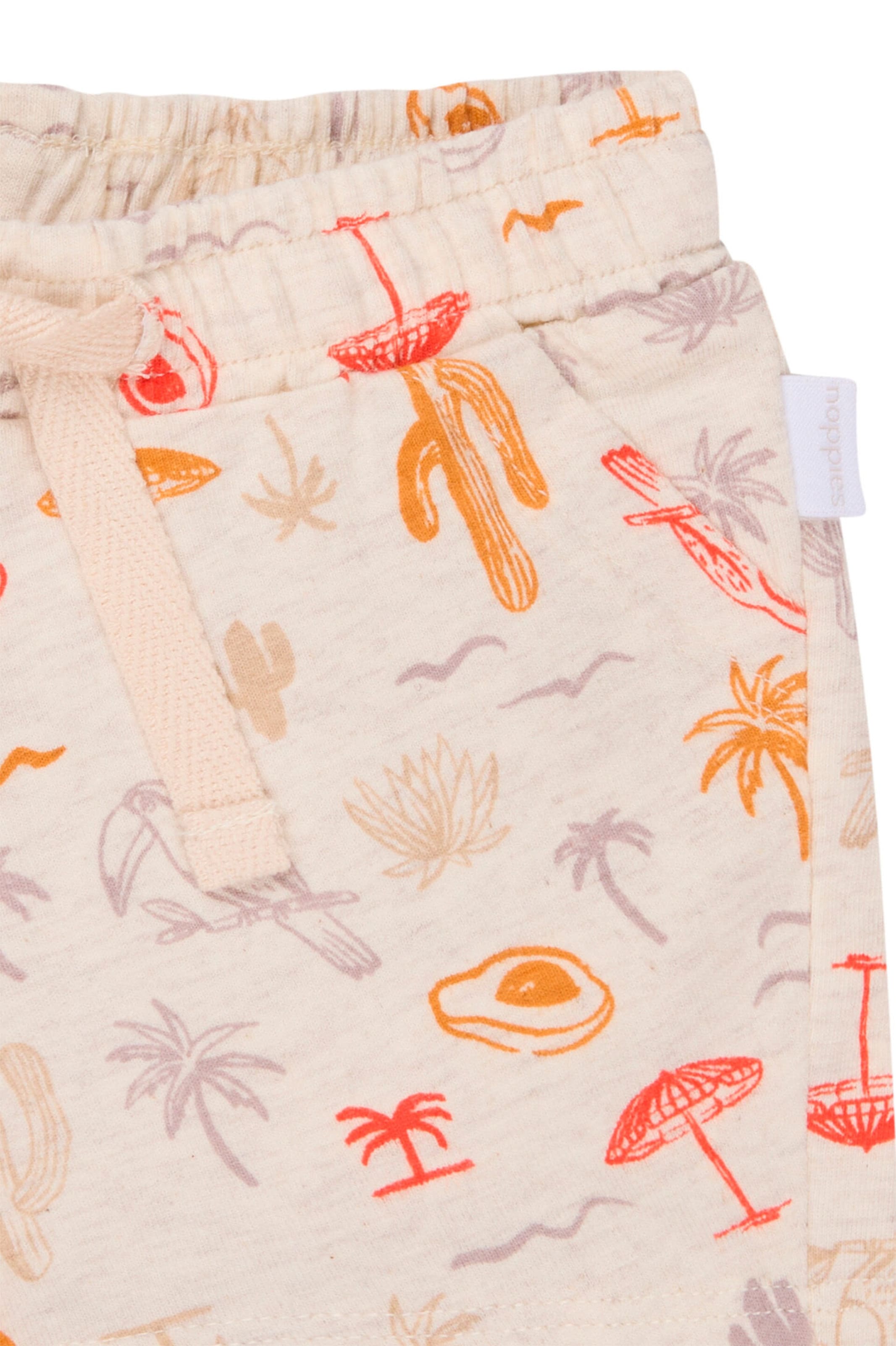 Noppies Baby Shorts Otilio Tropical pattern Off white