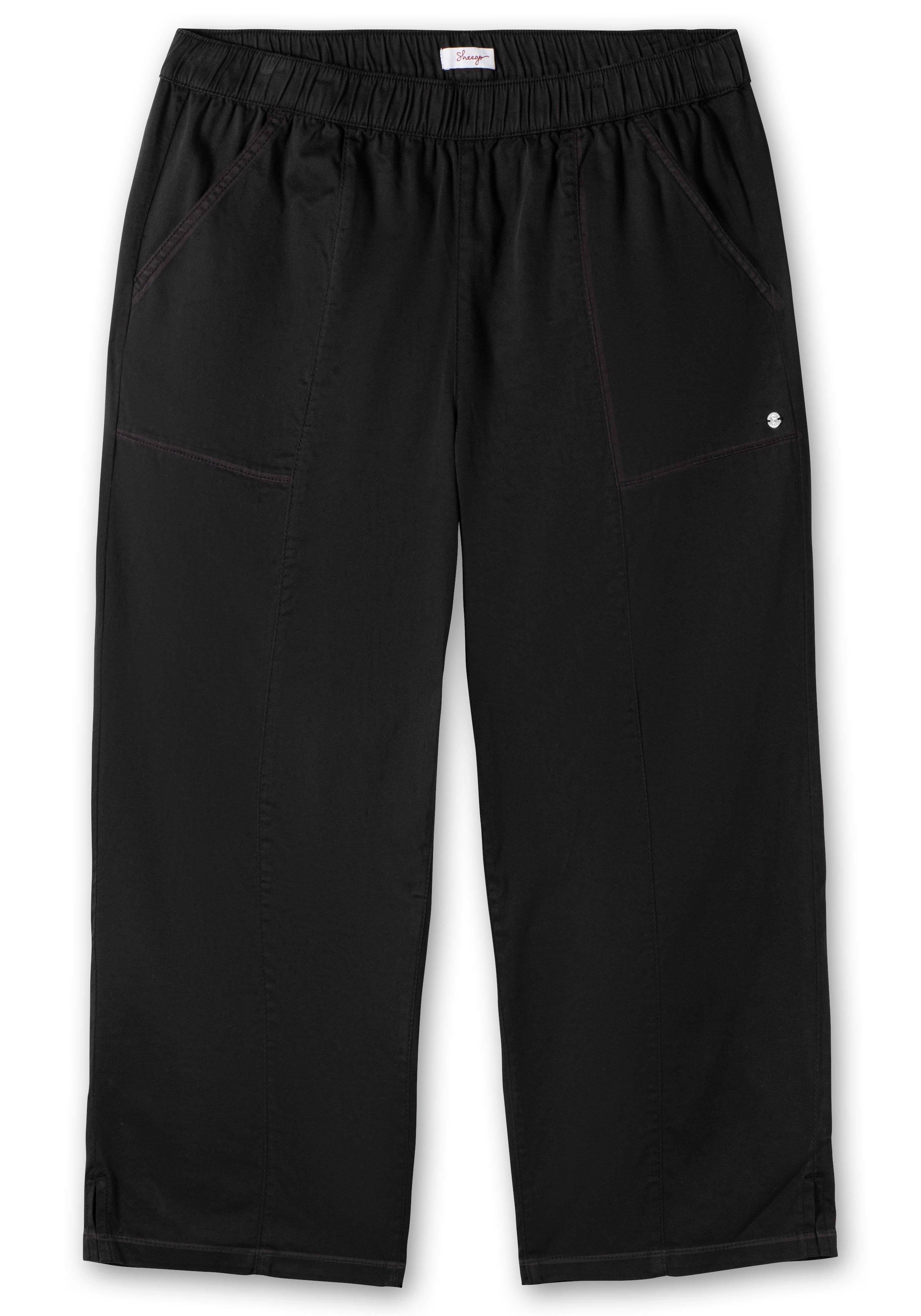 Weite 7/8-Hose mit Gummizugbund