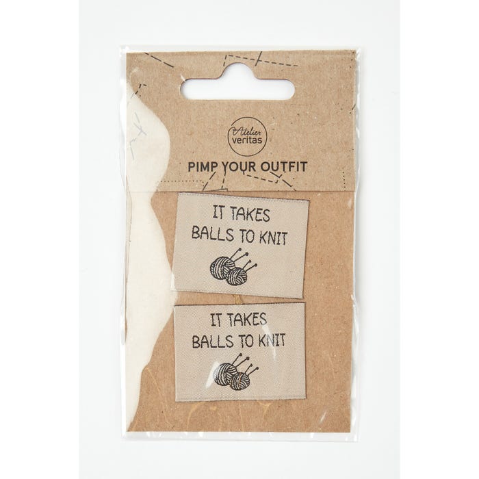 Atelier Veritas-Patch DIY It takes balls to knit