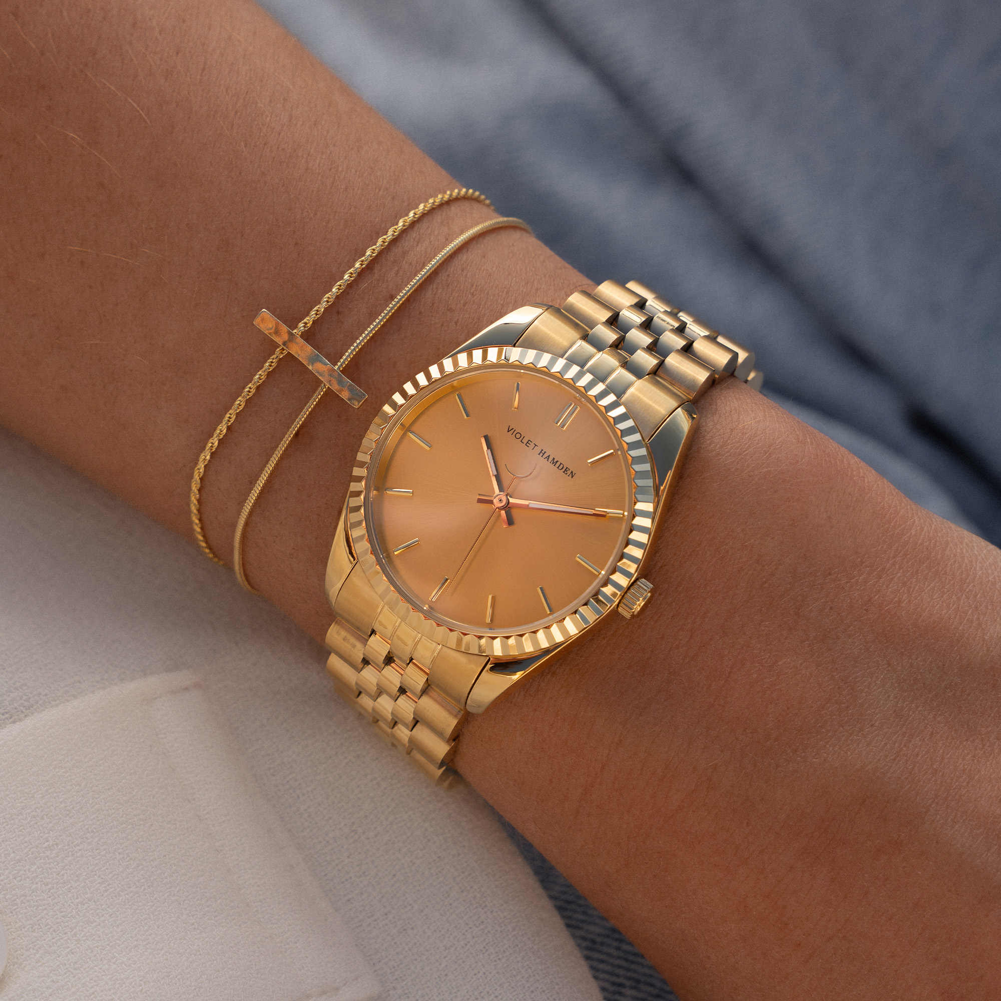 horloge Violet Hamden Violet Hamden Goud