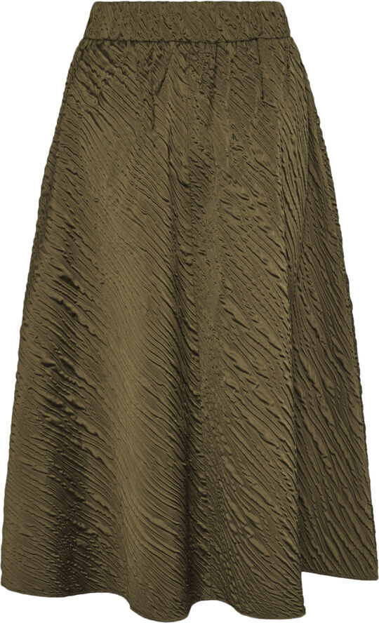 YAS YASCAMIE HW ANKLE SKIRT S. Capers