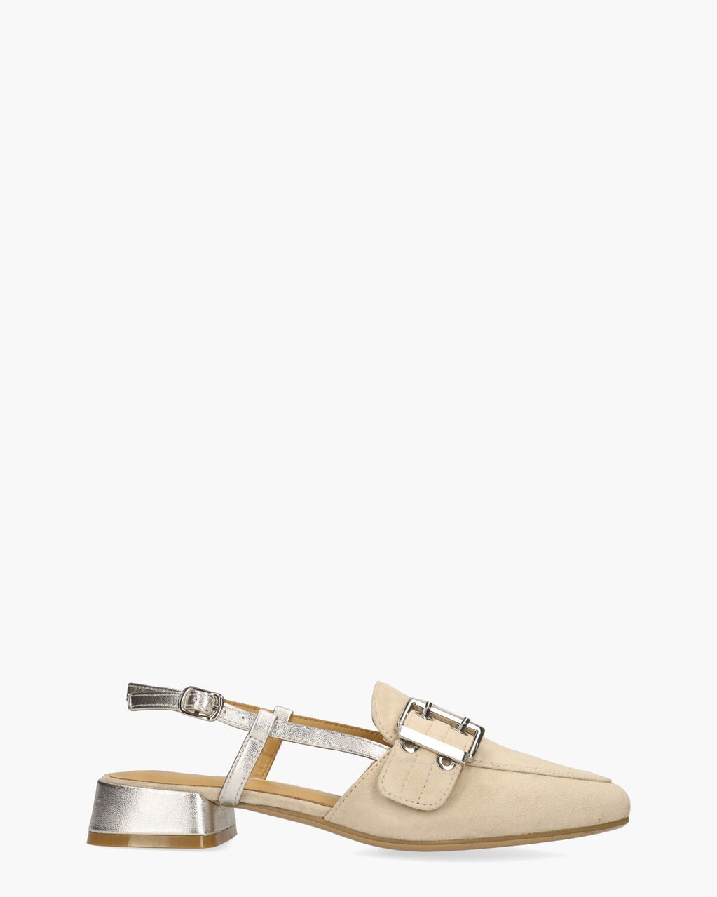 Maripé Gaia-Ma Ecru/Goud Dames Slingbackpumps