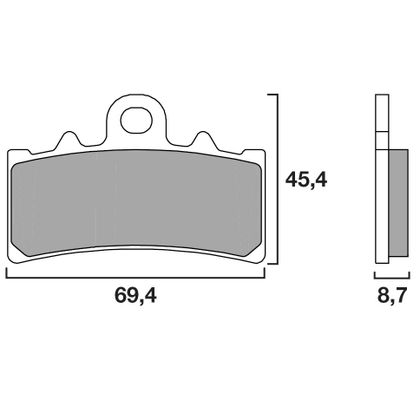 Plaquettes de freins Brembo Sinter Métal Fritté avant