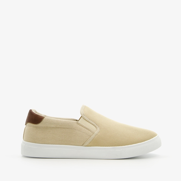 Heren instappers beige