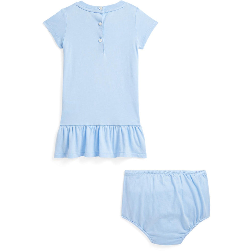 Køb Ralph Lauren Baby Office Blue Day Kjole
