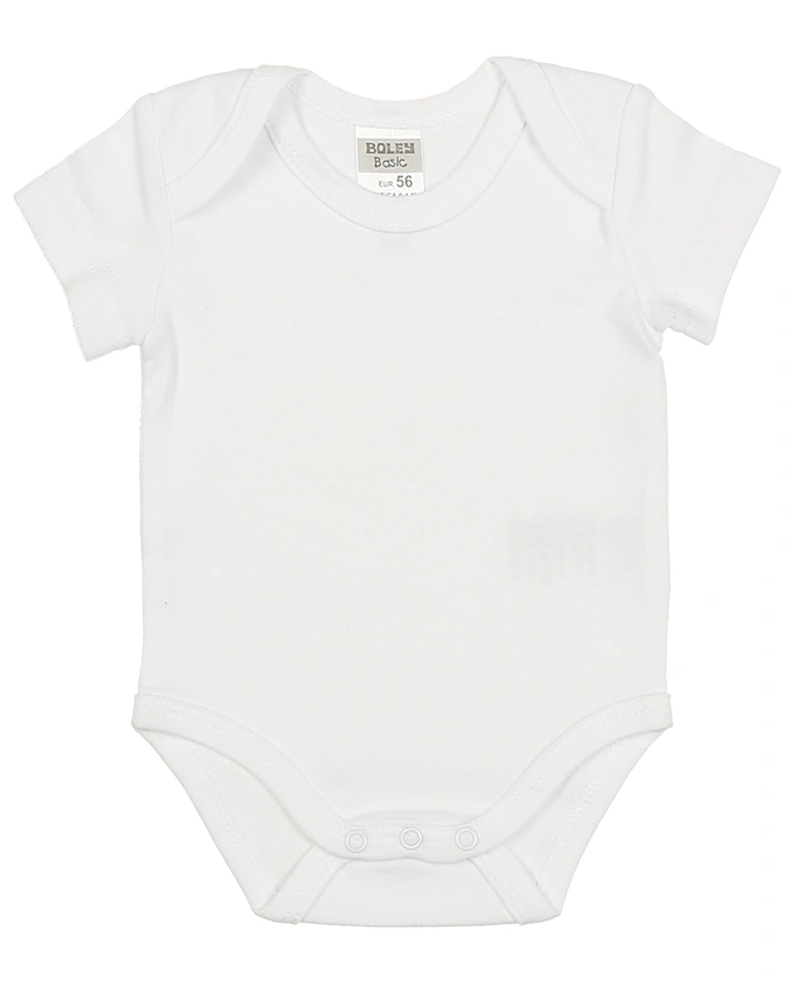 Kurzarm-Body ESSENTIAL UNI 3er-Pack in weiß