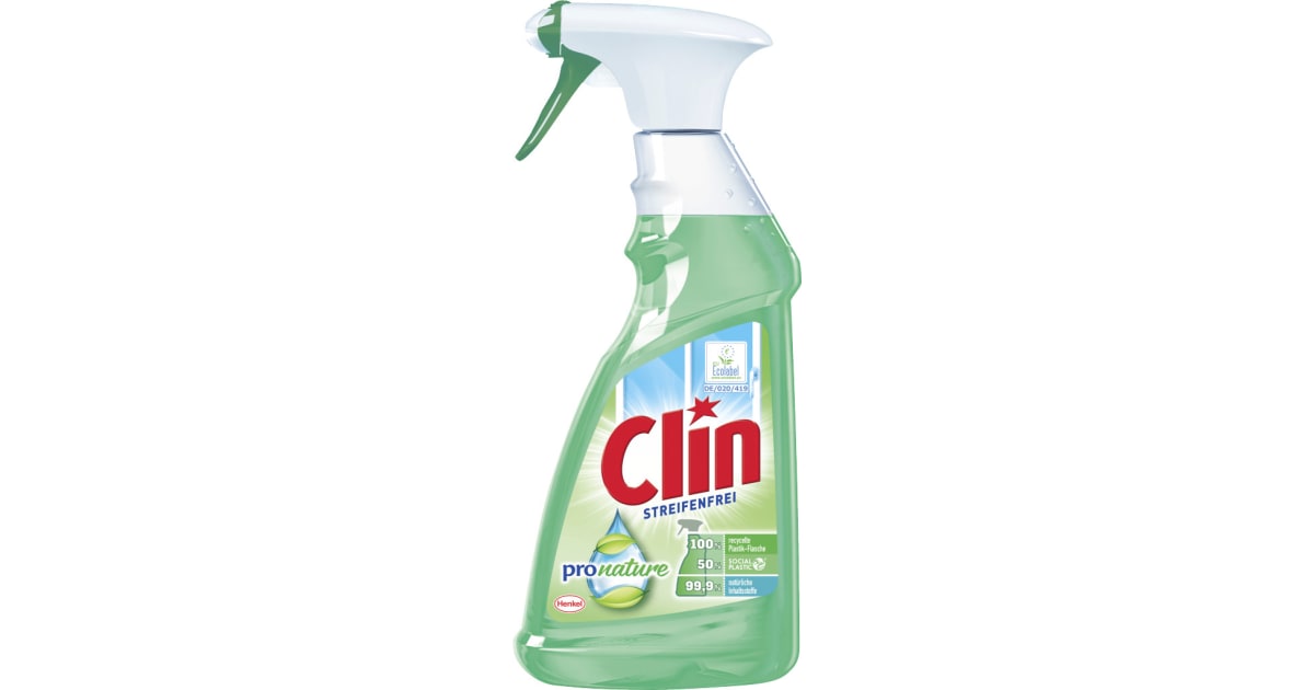 Clin Streifenfrei Glasreiniger ProNature