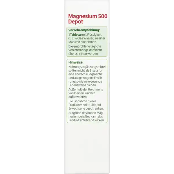 Magnesium 500 Depot