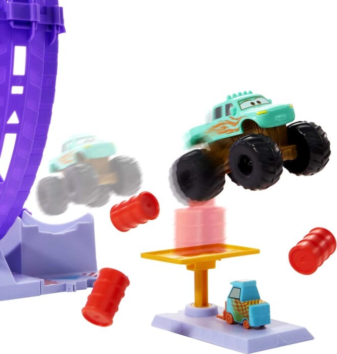 Disney Cars - Bilbane Legesæt - Showtime Loop - Inkl. Monster Truck Bil