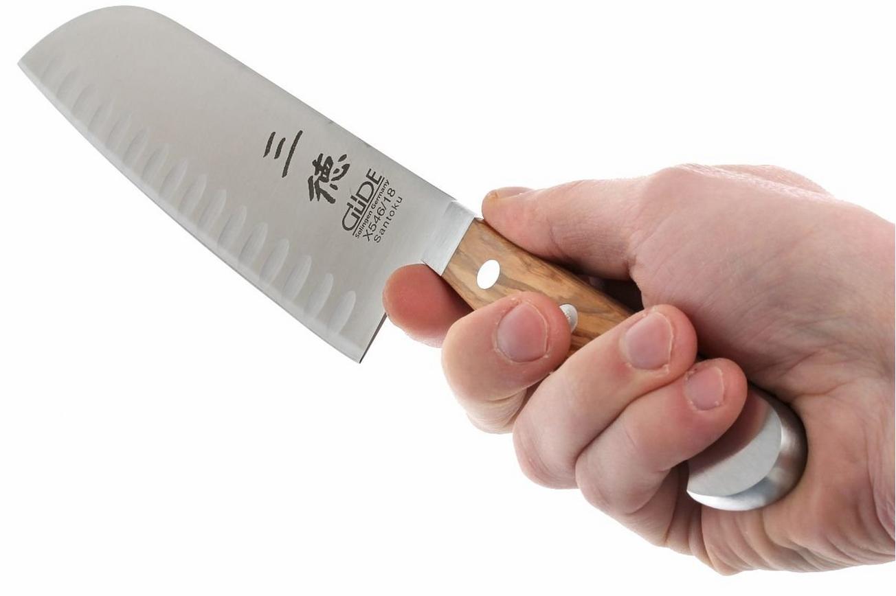 Güde Alpha Olive santoku met kuiltjes, X546/18