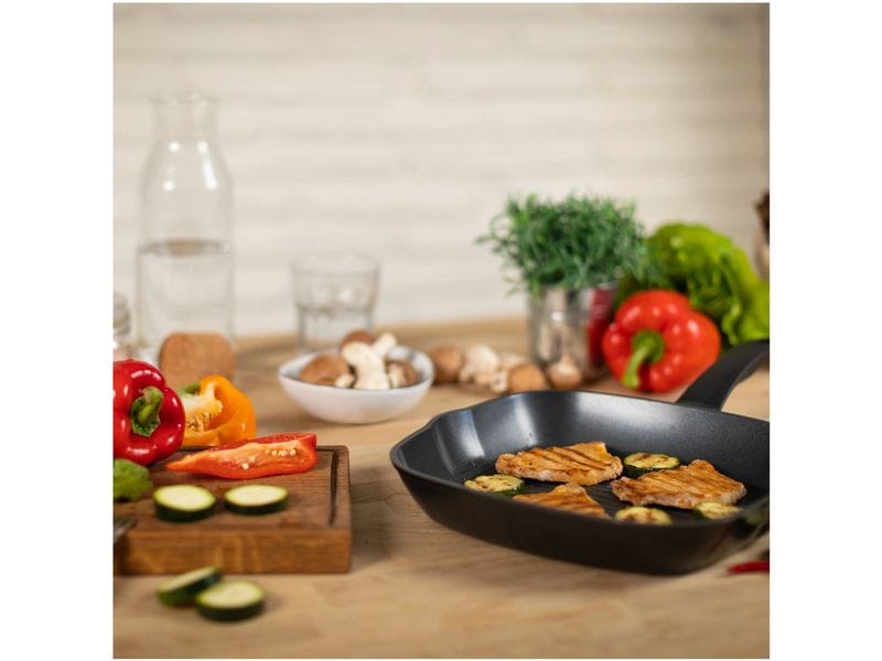 Kuhn Rikon Grillpfanne Easy Induction 26 cm Quadratische Grillpfanne